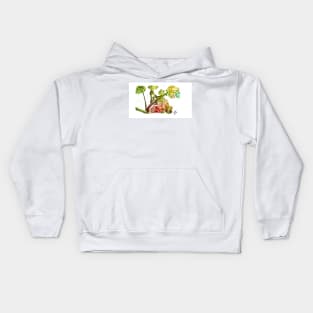 Pencil work Rubber Plant Kids Hoodie